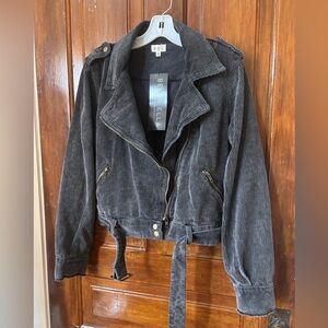 POL Relaxed Black Corduroy Jacket